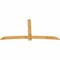 Ekena Millwork Bellingham Rough Sawn Timber Gable Bracket, Western Red Cedar, 108"W x 54"H x 2"D x 6"F, 12/12 Pitch GBW108X54X0206BEL00RWR - alternate 5